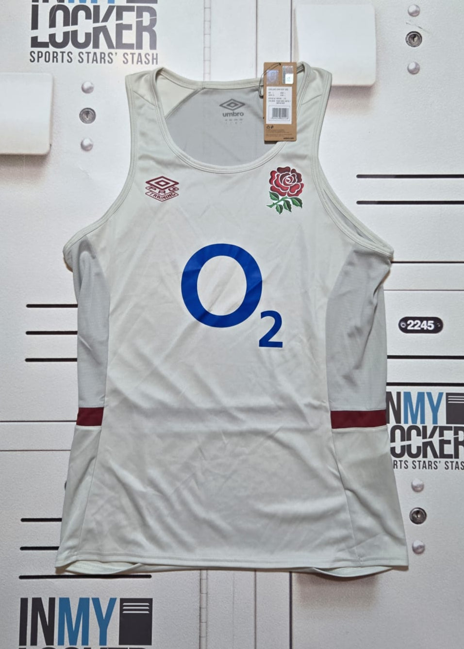Gabriel Oghre - England Rugby Gym Vest [White]
