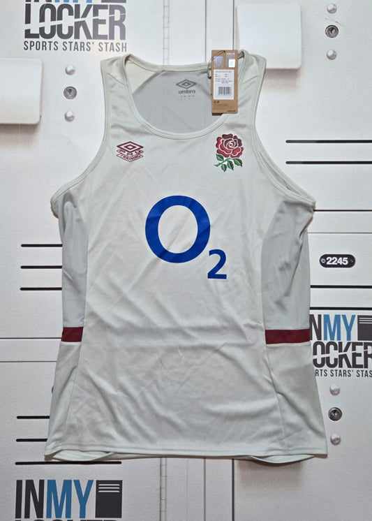 Gabriel Oghre - England Rugby Gym Vest [White]