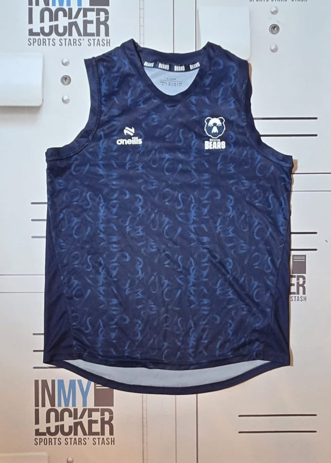 Gabriel Oghre - Bristol Bears Name Pattern Gym Vest [Navy]