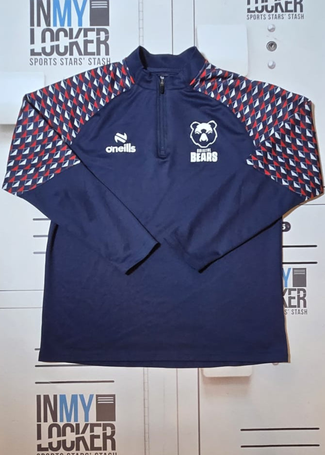 Gabriel Oghre - Bristol Bears 1/4 Zip Training Top [Navy]