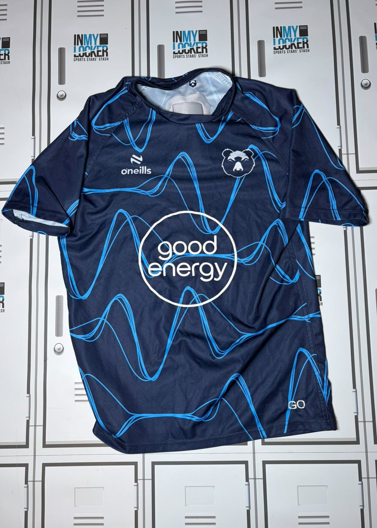 Gabriel Oghre - O’Neills Bristol Bears Training Shirt Initialled GO [Black and Blue]