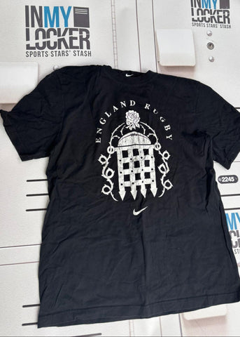 Marcus Watson - England Rugby Casual Gate Logo T-Shirt Non-Initialled [Black]