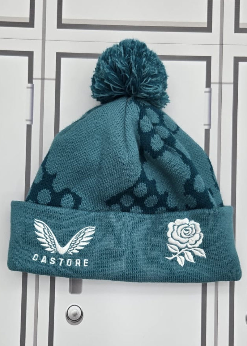George Ford - England Rugby Castore Bobble Hat Initialled GF [Blue]