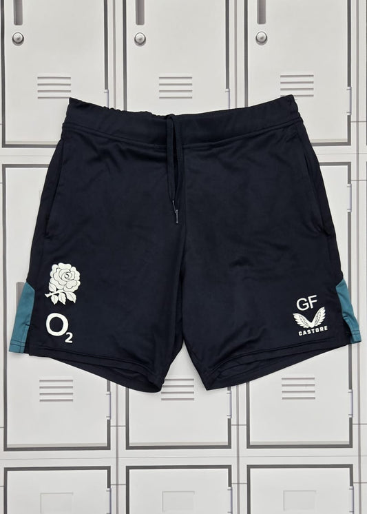 George Ford - England Rugby Castore Gym Shorts Initialled GF [Blue]