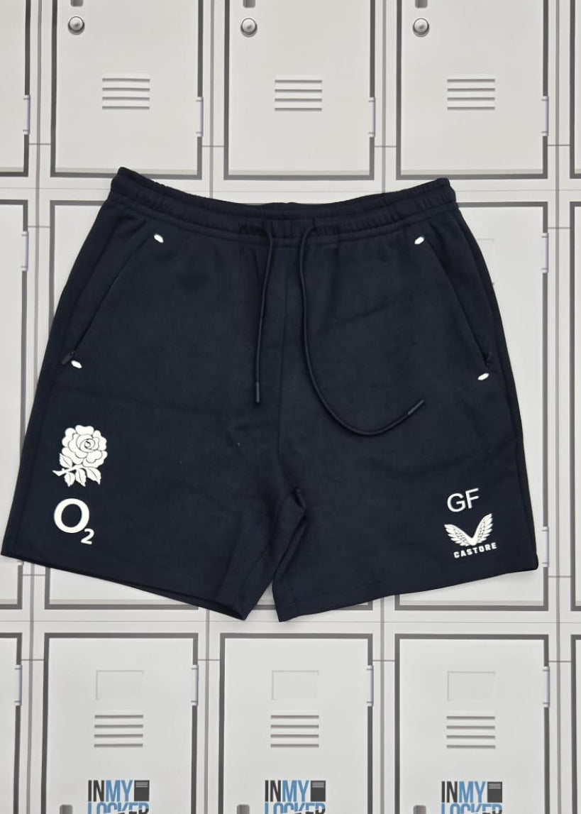 George Ford - England Rugby Castore Knit Shorts Initialled GF [Blue]