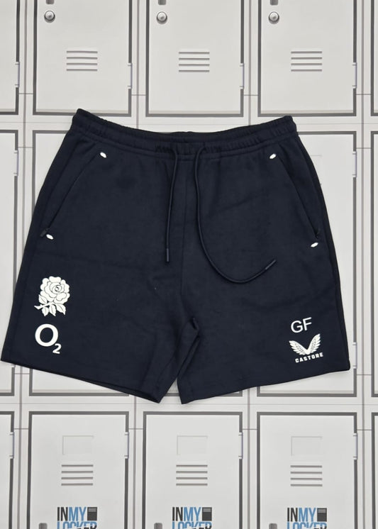 George Ford - England Rugby Castore Knit Shorts Initialled GF [Blue]