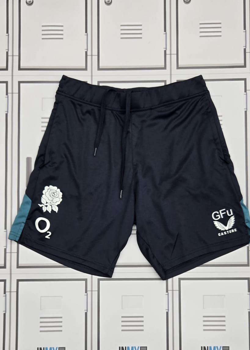 George Furbank - England Rugby Castore Gym Shorts Initialled GFu [Blue]