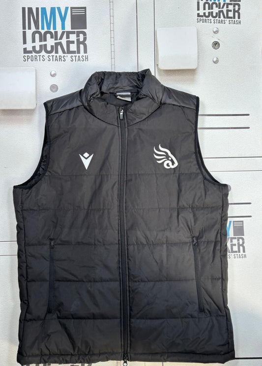 Georgia - Black Lion Padded Body Warmer [Black]