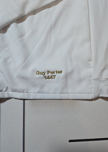 Guy Porter England Rugby Anthem Jacket [White with Gold Rose]