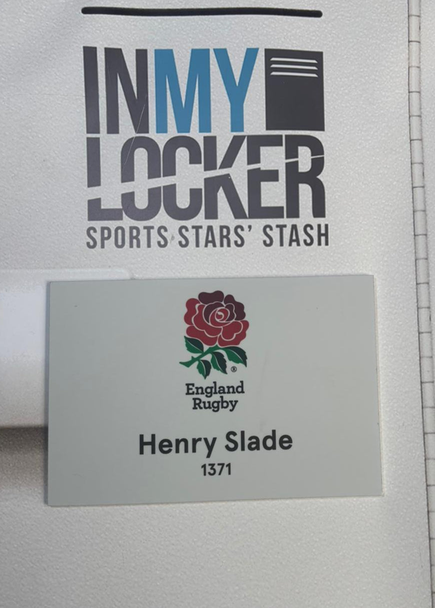 England Rugby - Henry Slade Changing Room Name Plate [White]