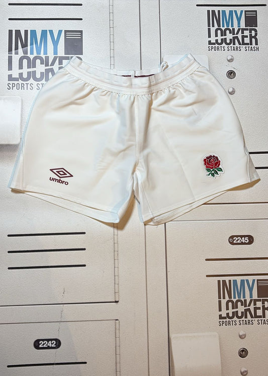 England Rugby Umbro Home Pro Shorts [White]