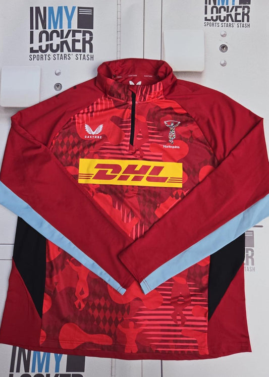 Jordan Els - Harlequins Castore 1/4 Zip Training Top [Red]