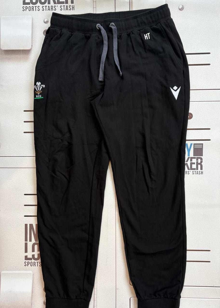 Henry Thomas - Initialled Wales Rugby Gym Joggers [Black]