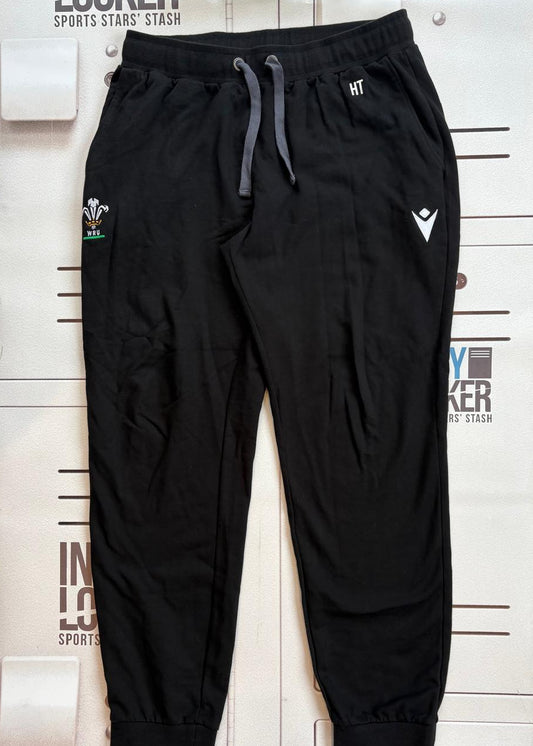 Henry Thomas - Initialled Wales Rugby Gym Joggers [Black]