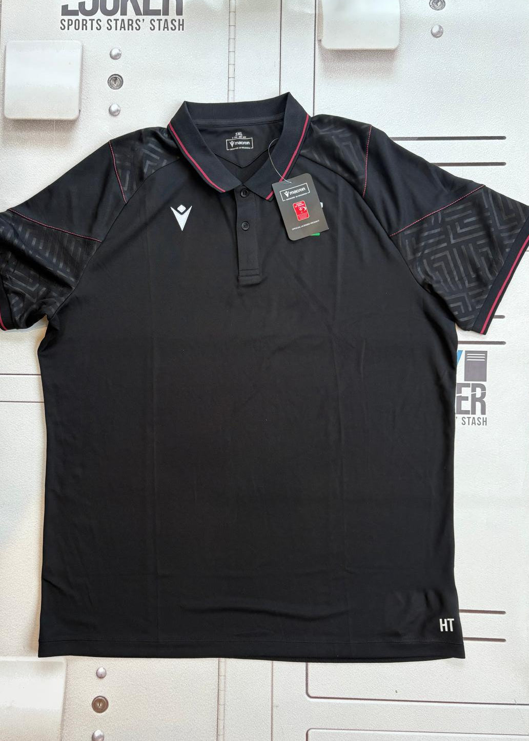 Henry Thomas - Wales Rugby Polo T-Shirt [Black & Maroon]