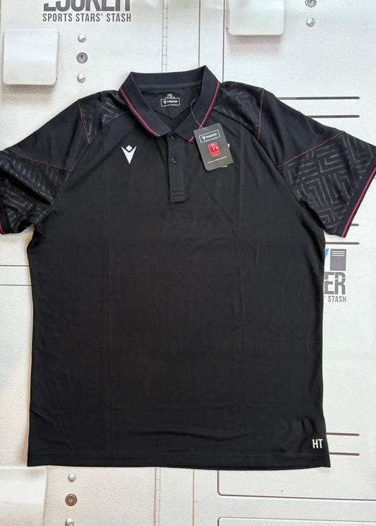 Henry Thomas - Wales Rugby Polo T-Shirt [Black & Maroon]