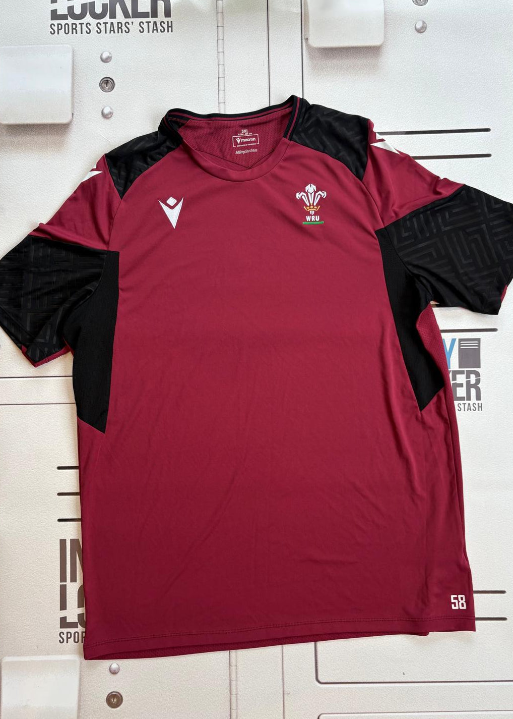 Henry Thomas - Wales Rugby Gym T-Shirt [Maroon and Black]