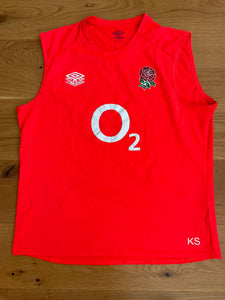 Kyle Sinckler England Rugby - Gym Vest [Orange]