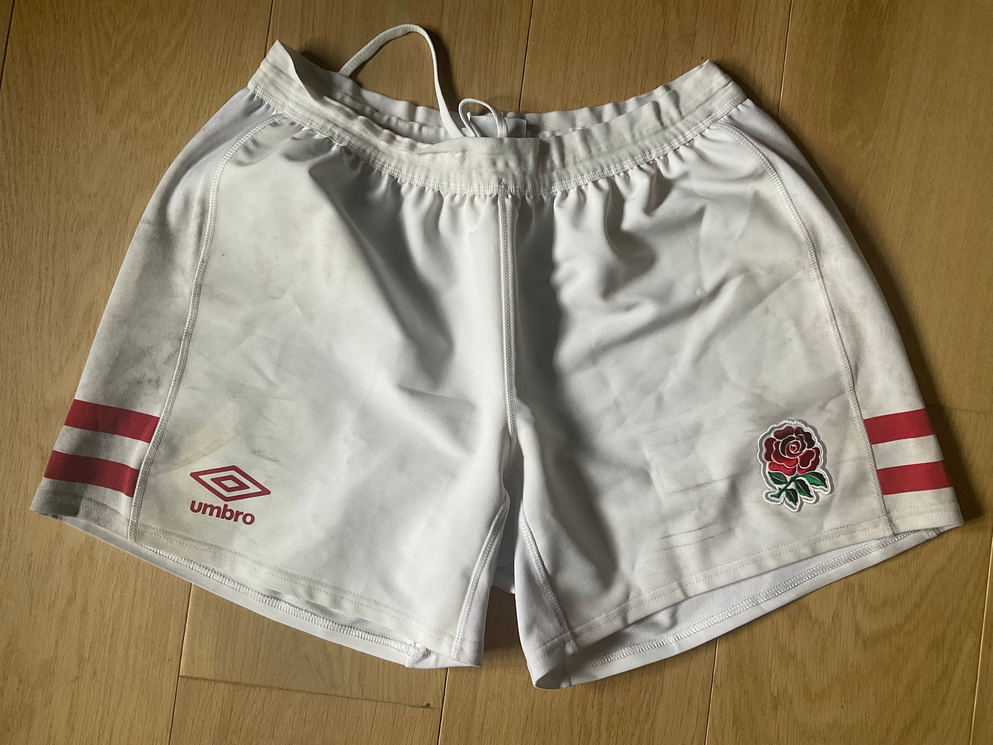 England Rugby - Match Shorts [White & Red]