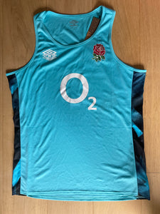 England Rugby - Gym Vest [Light Blue with Dark Blue]