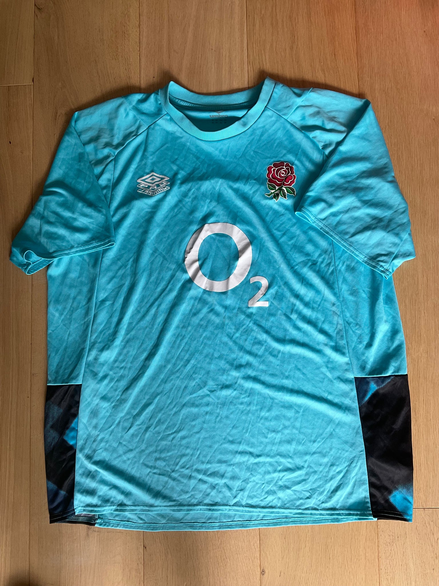 England Rugby - Gym T-Shirt [Light Blue with Dark Blue]