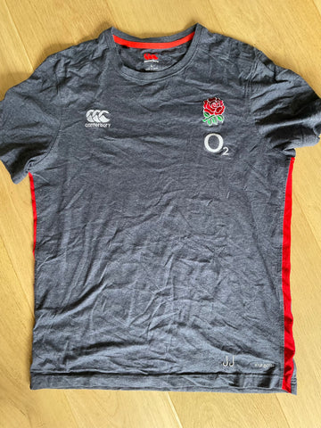 Jonathan Joseph - England Rugby T-Shirt [Grey & Red]