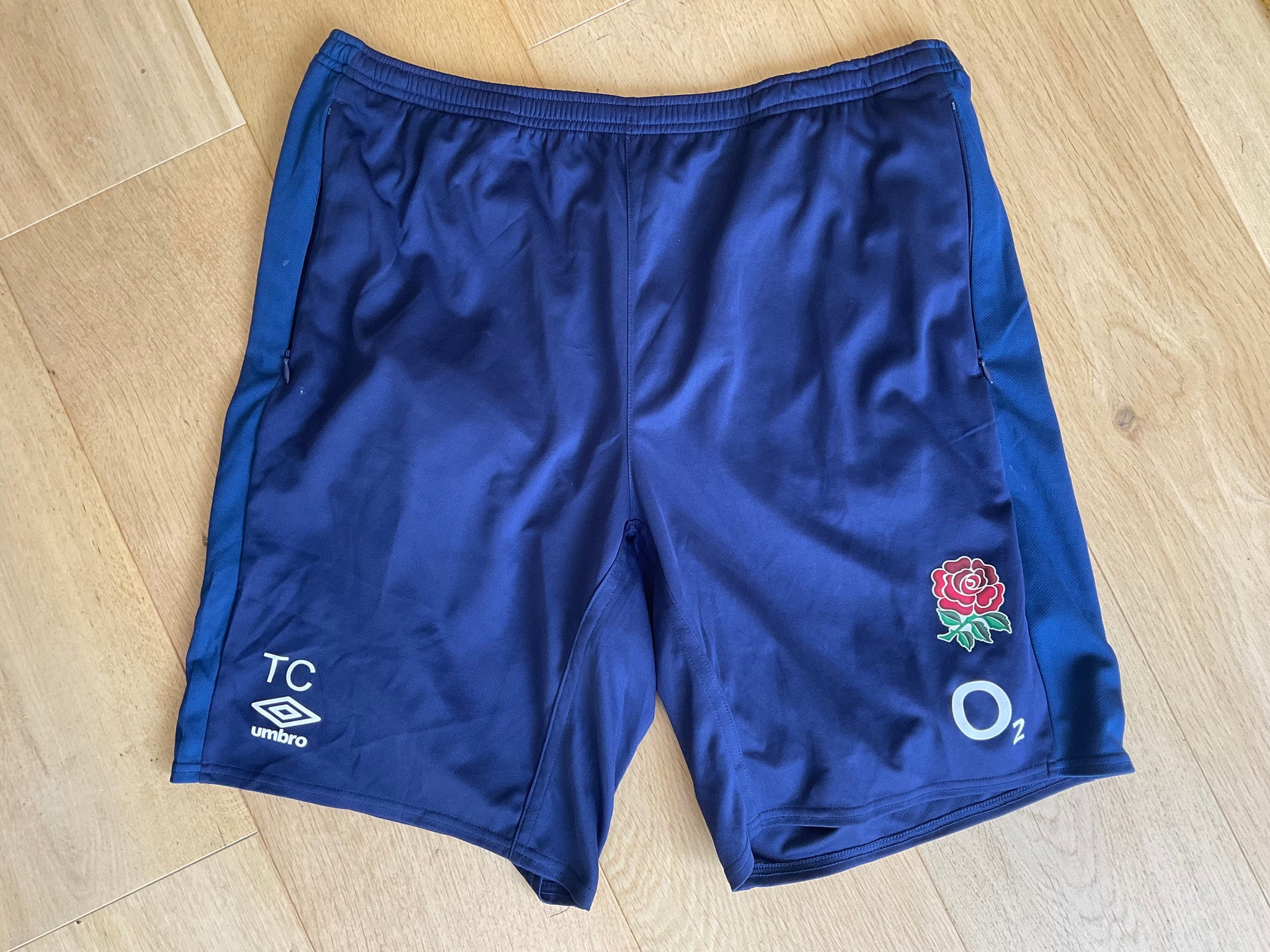 Tom Curry - England Rugby Boxing Style Gym Shorts [Blue]