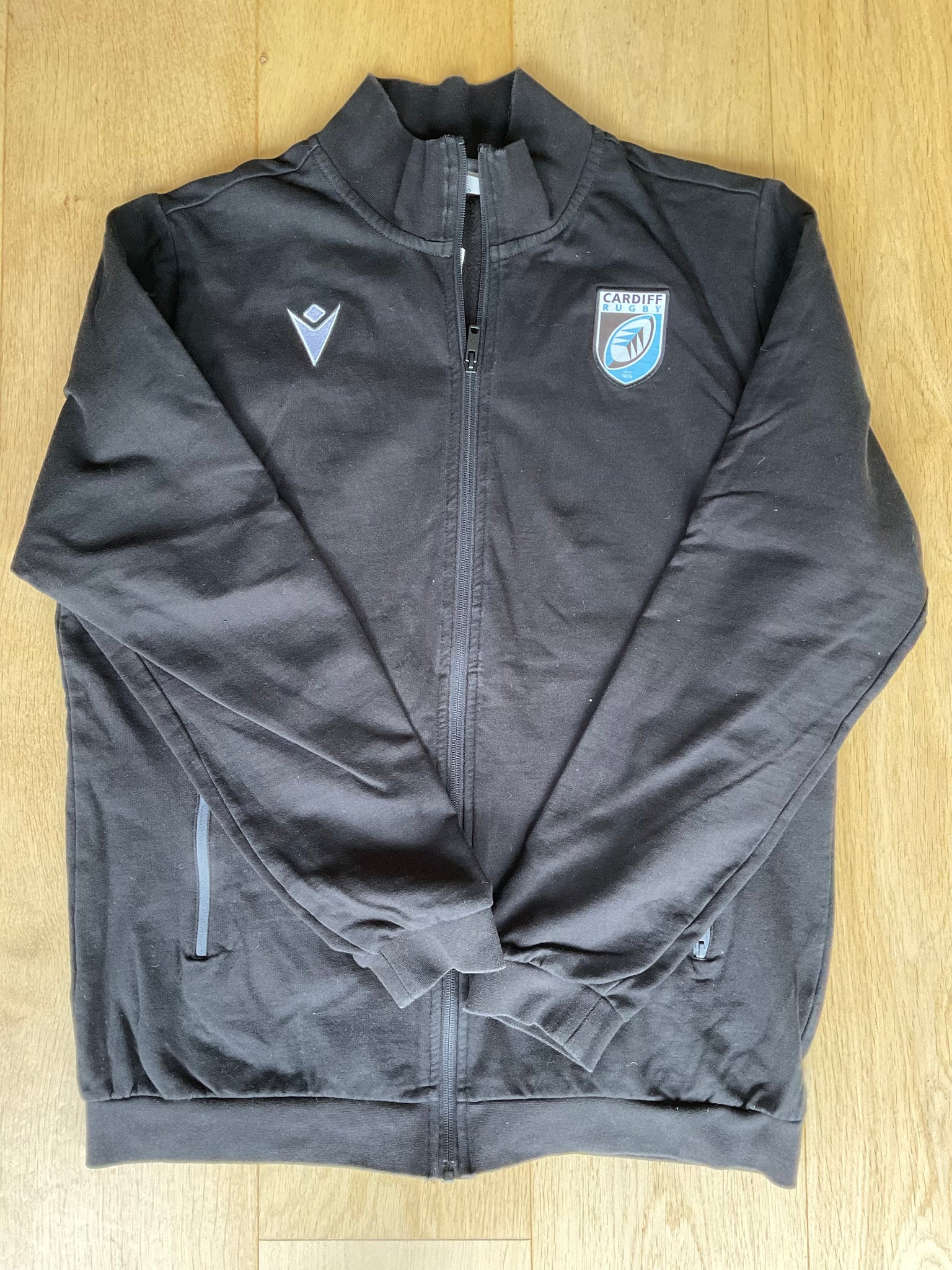 Thomas Young - Cardiff Rugby Full Zip Fleece Lined Jacket [Black]