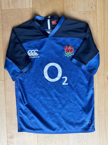 Jonathan Joseph - England Rugby Training Shirt [Dark & Light Blue]