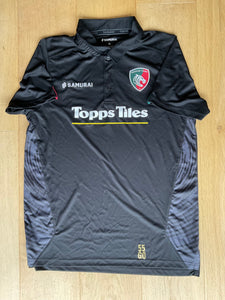 Gabriel Oghre - Leicester Tigers Polo Shirt [Black & Grey]