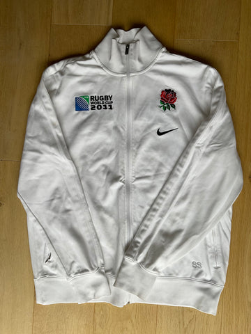 Simon Shaw - England Rugby RWC 2011 Anthem Jacket [White]
