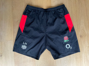 Luke Northmore - England Rugby Gym Shorts  [Black & Orange]