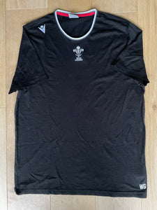 Warren Gatland - Wales Rugby Travel T-Shirt [Black]