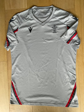Warren Gatland - Wales Rugby Gym T-Shirt [Grey & Red]