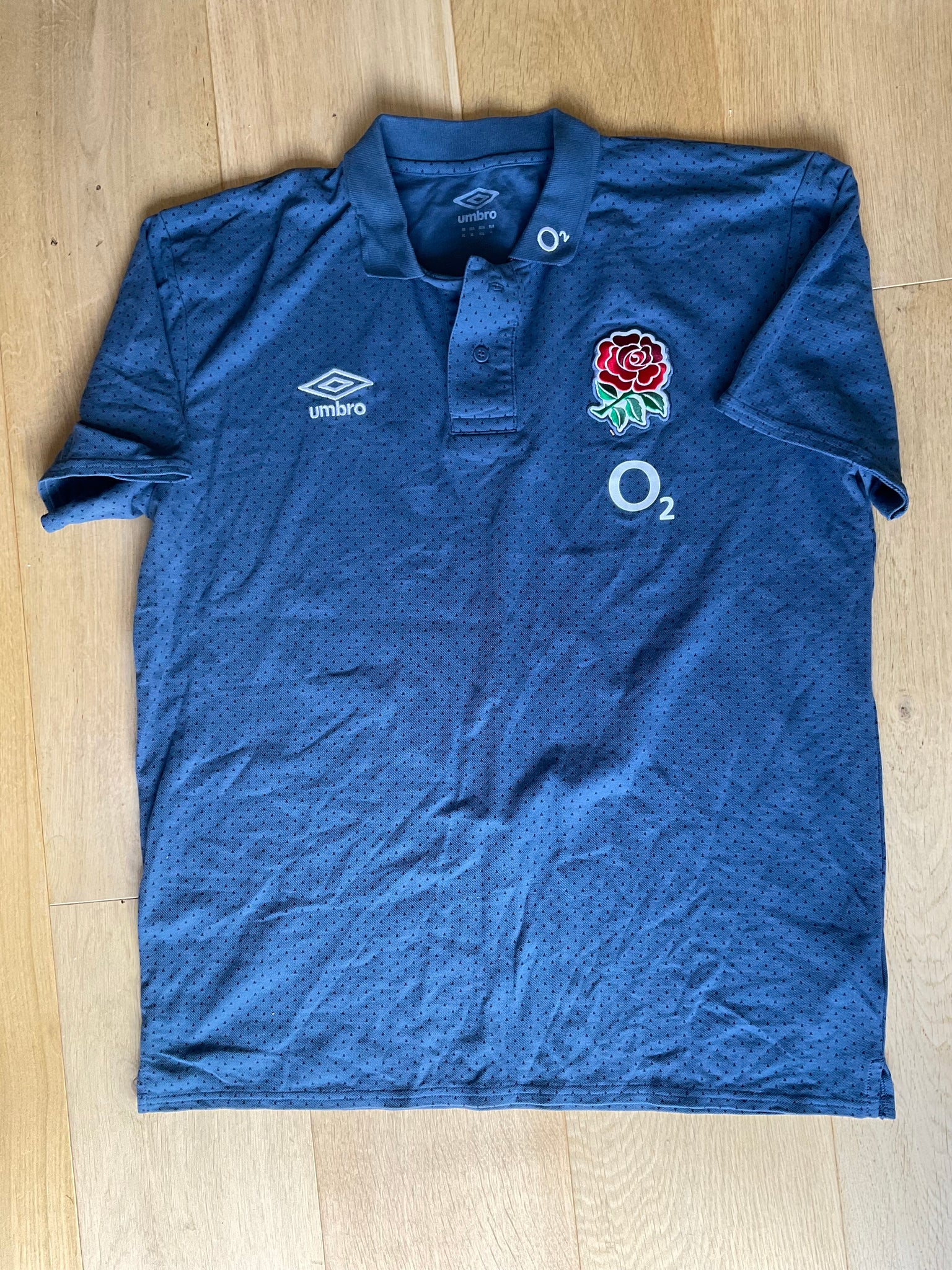England Rugby - Polo Shirt [Navy and Mid Blue]