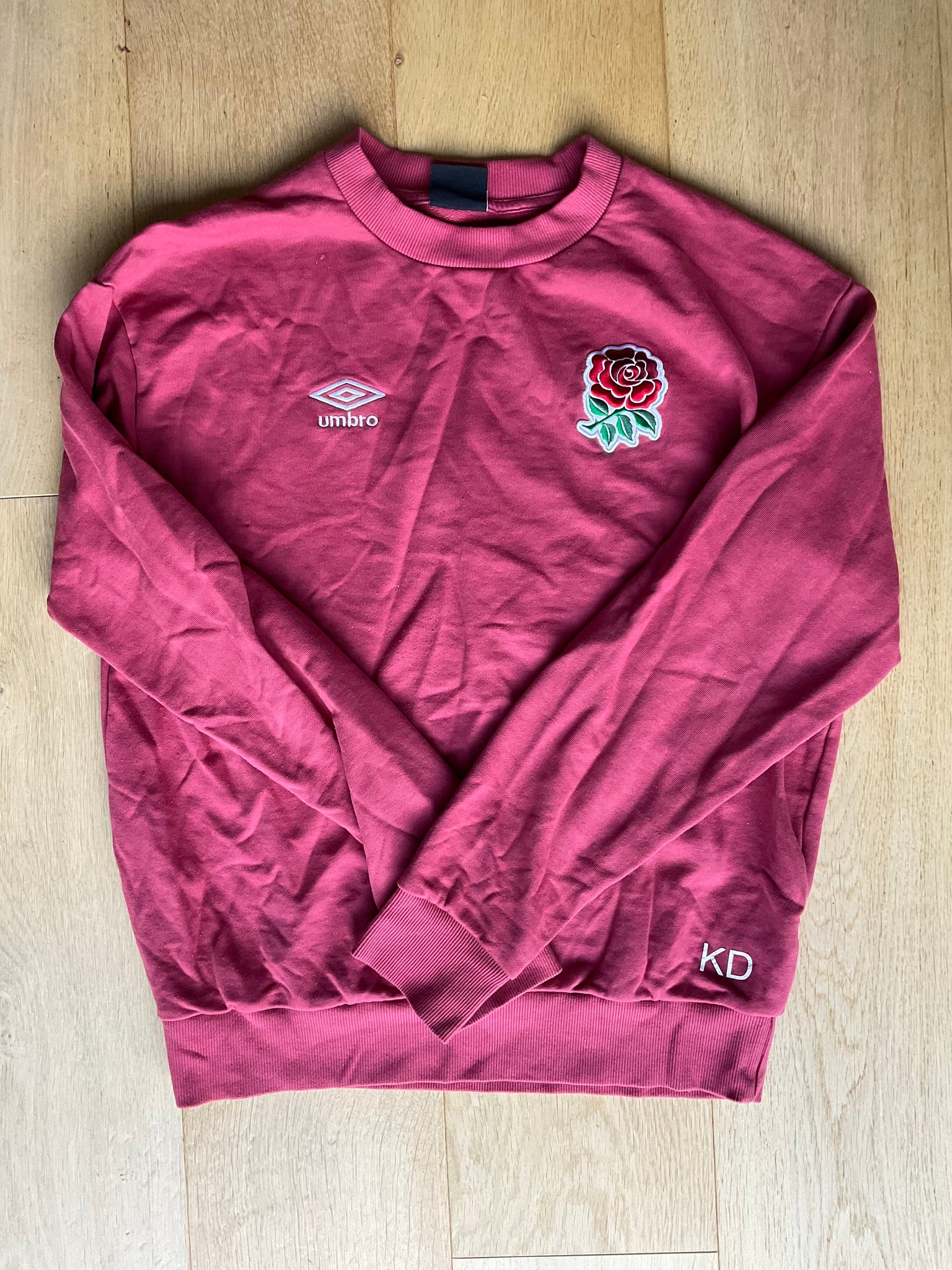 KD Initials - England Rugby Sweatshirt [Dusty Pink]