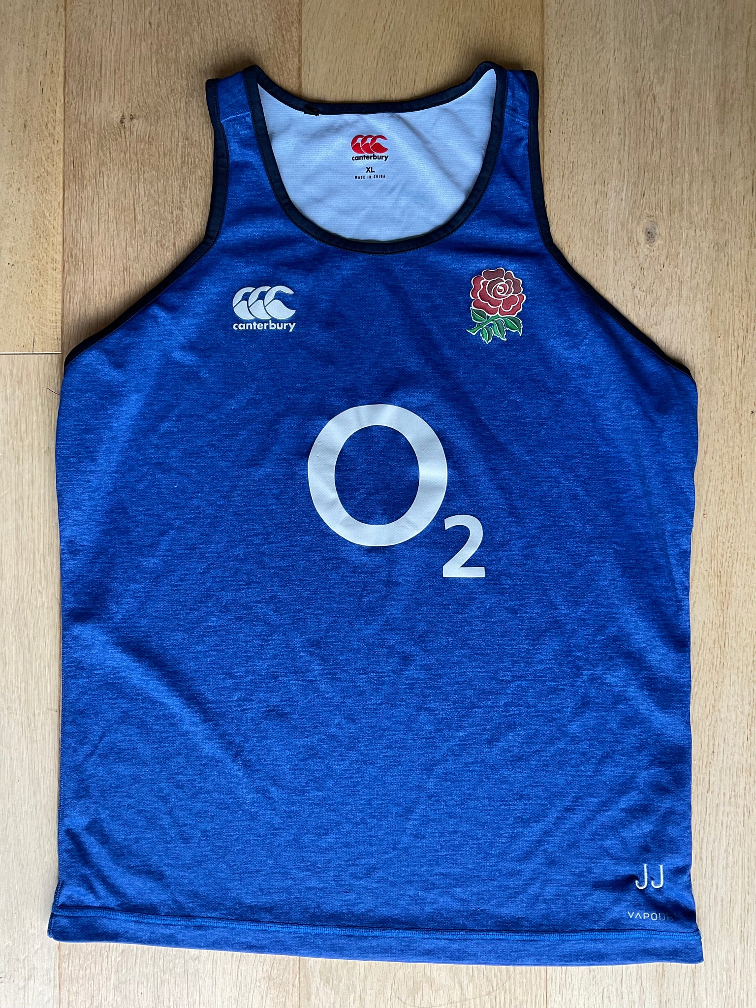 Jonathan Joseph - England Rugby Gym Vest [Dark & Light Blue]