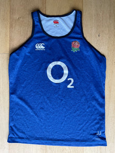 Jonathan Joseph - England Rugby Gym Vest [Dark & Light Blue]