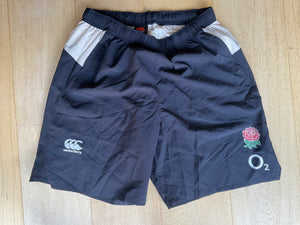 Jonathan Joseph - England Rugby Gym Shorts [Black & Ivory]