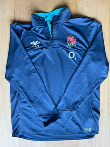 NCr Initials - England Rugby Quarter Zip Mid Layer [Teal]