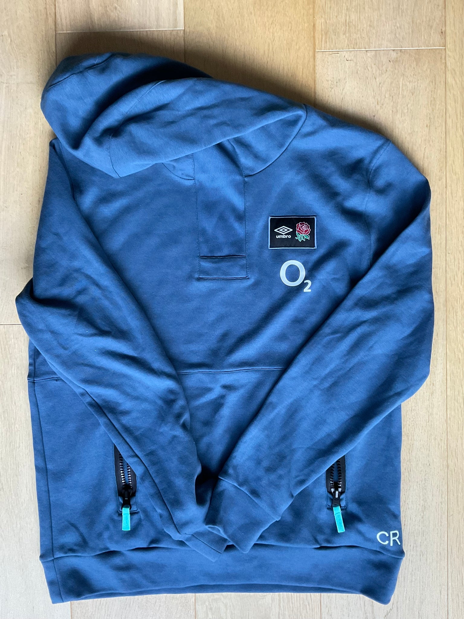 CR Initials - England Rugby Hoodie [Teal]