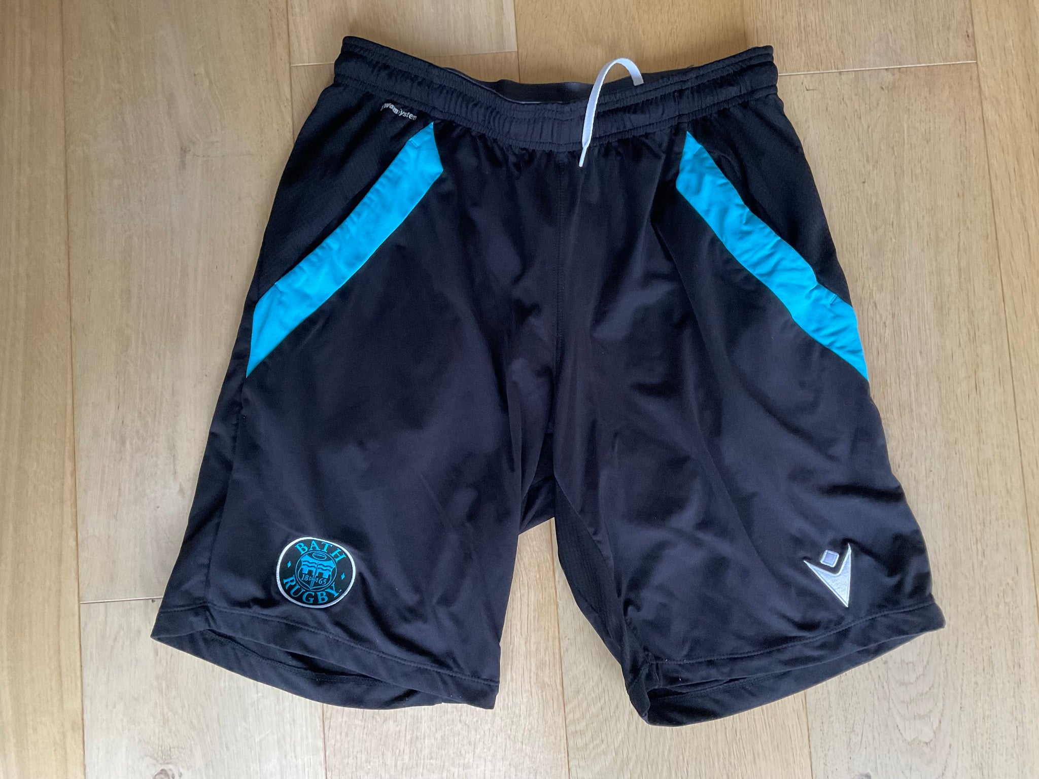 Ollie Lawrence - Bath Rugby Gym Shorts [Black & Blue ]