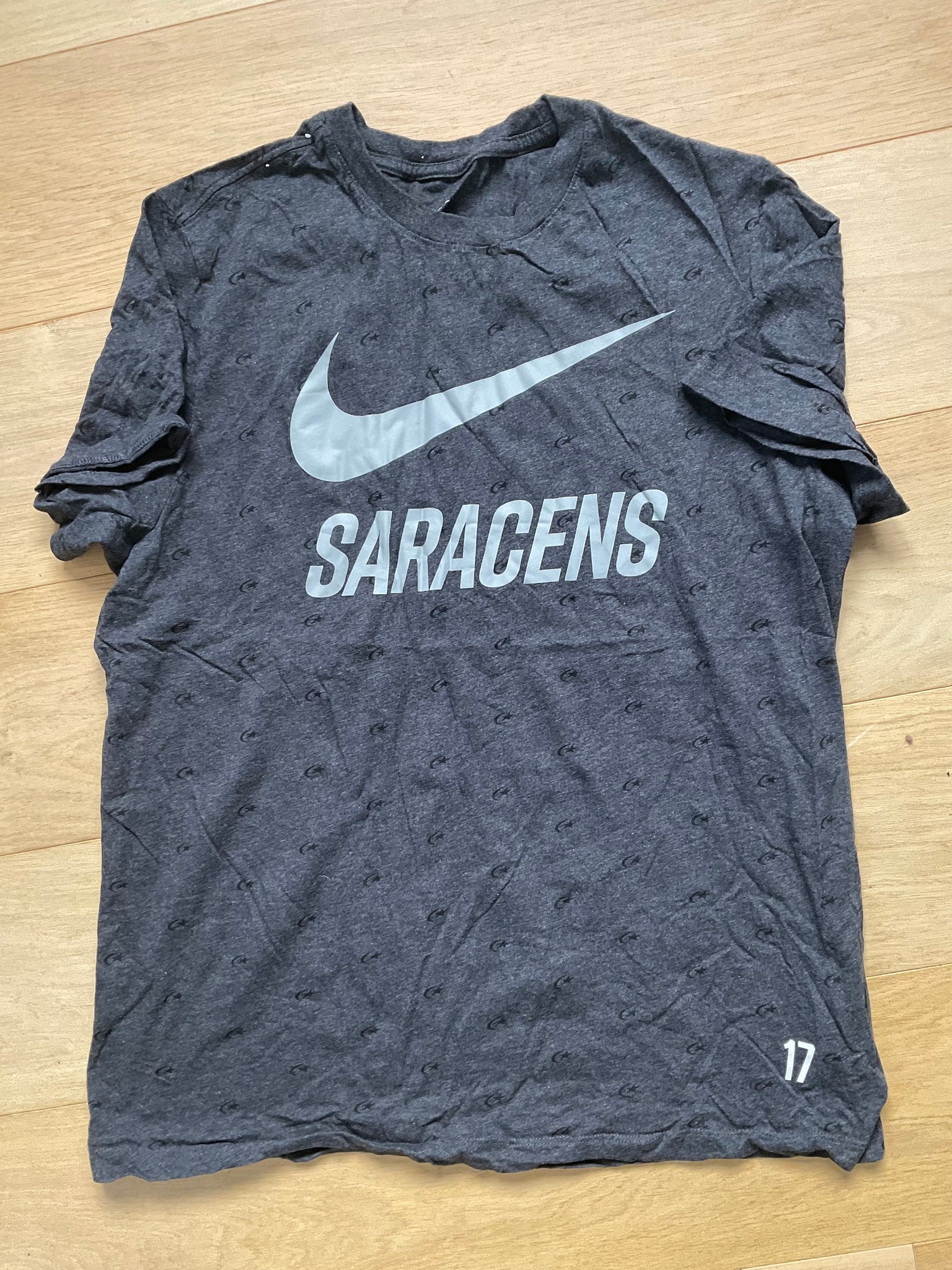 Jamie George - Saracens Casual T-Shirt [Grey & Black]