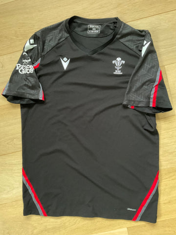 Wales Rugby Gym T-Shirt [Red, Grey & Black]