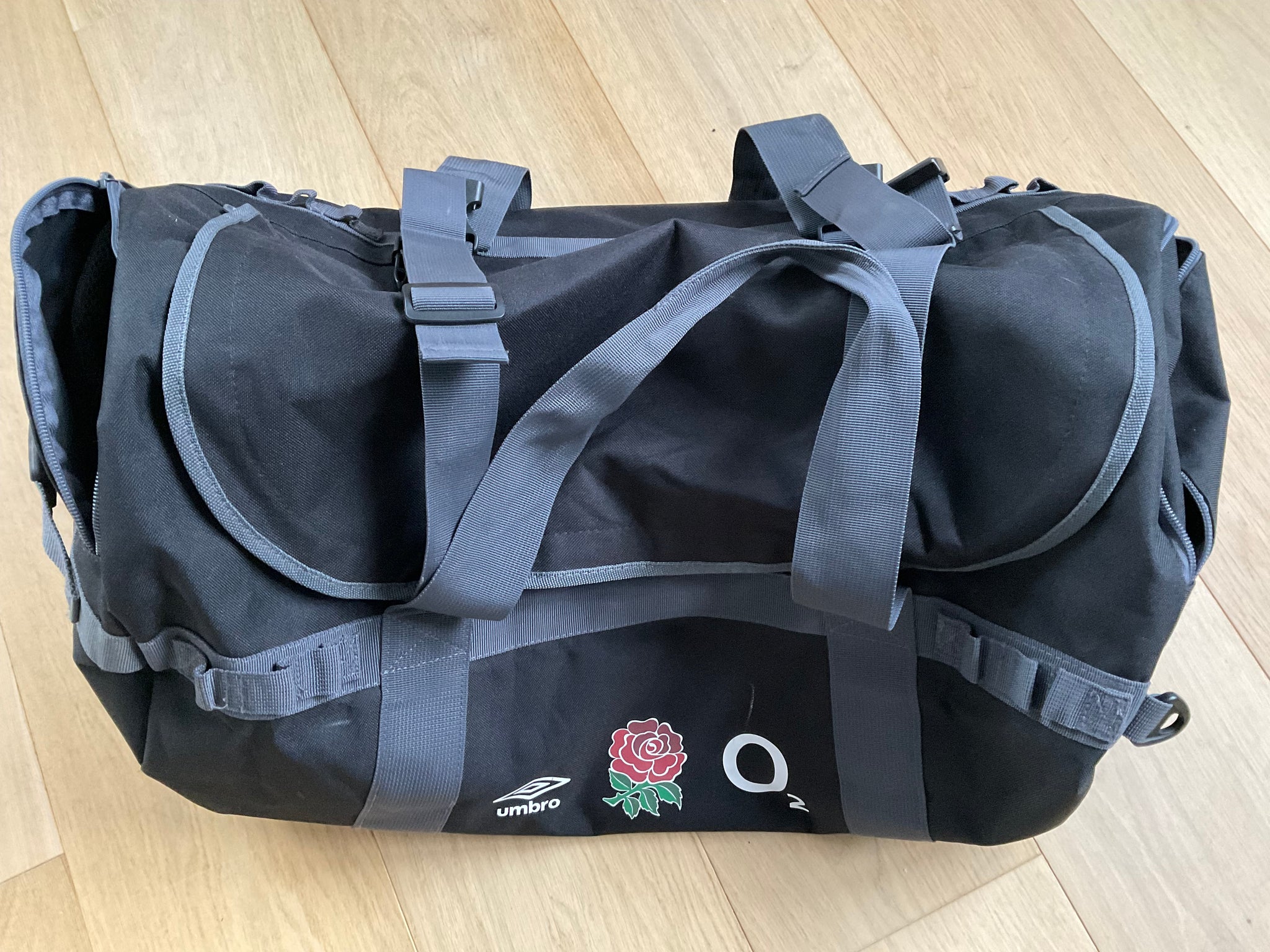 Jamie George - England Rugby Training / Kit Bag [Black & Grey]