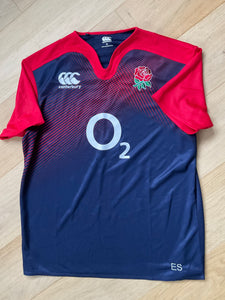 Ed Slater - England Rugby Training Shirt [Red & Blue]