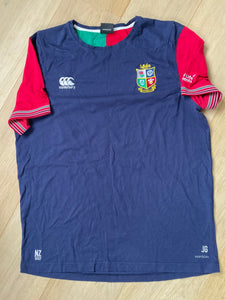 Jamie George - British & Irish Lion T-Shirt [Blue & Red]