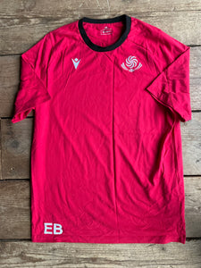 Georgia Rugby Casual T-Shirt [Red and Black ]