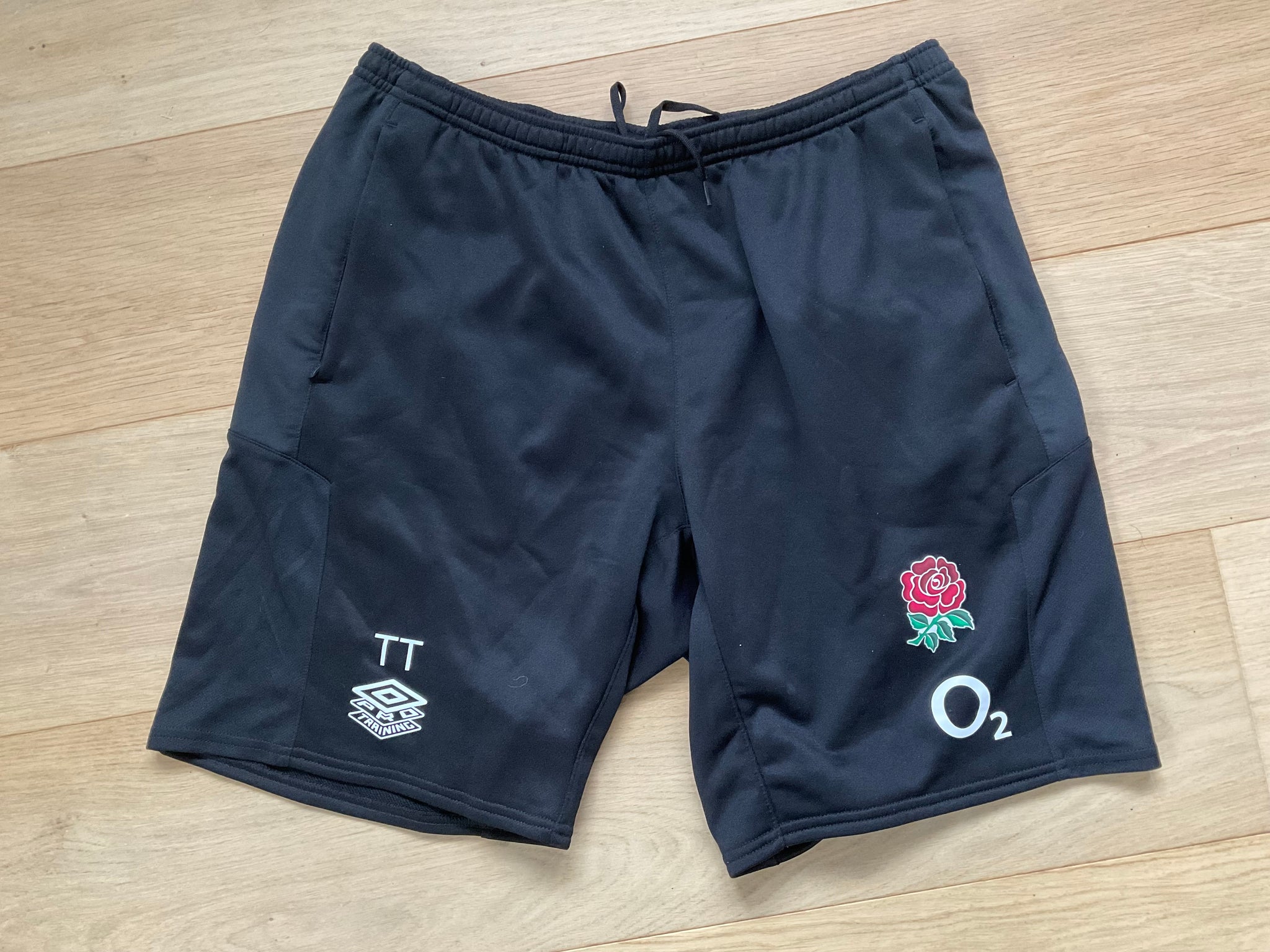TT Initials - England Rugby Long Knit Shorts [Black]