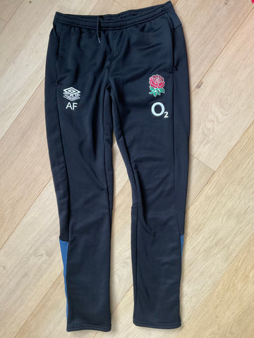 AF Initials - England Rugby Jogging Pants [Black with Blue]